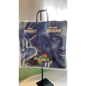 MICHAEL JORDAN BUGS BUNNY SPACE JAM WARNER BROS RARE SHOPPING BAG 1996